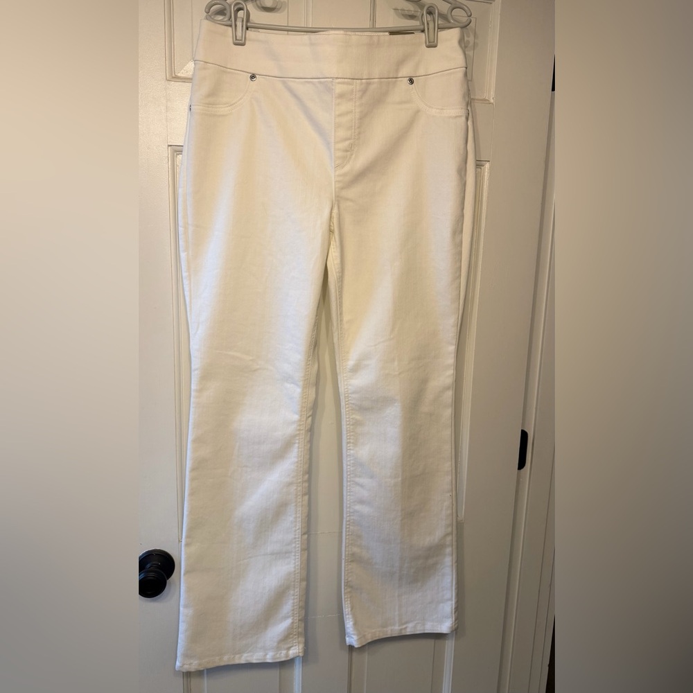 Chico's Off-White Boot-Cut Jeans